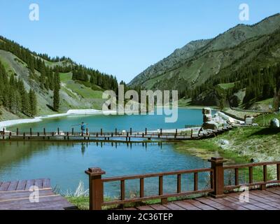 Landschaft des Kuytun Flusses im Duschanzi Grand Canyon in Xinjiang China. Stockfoto