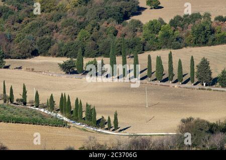 Die Landschaft der Toskana. Italien Stockfoto