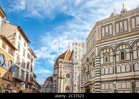 Detailansicht Der Dom Santa Maria del Fiore Toskana Italien Stockfoto