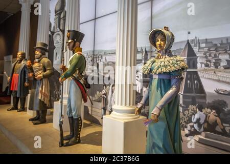 Schlacht von Borodino. Museum-Panorama in Moskau. Russland Stockfoto