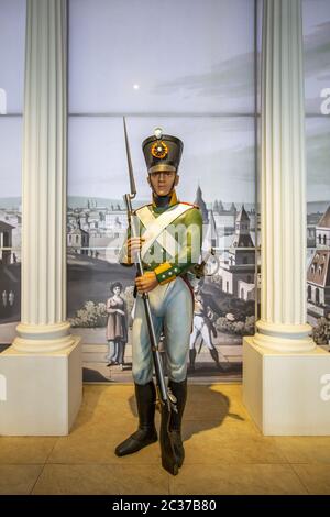 Schlacht von Borodino. Museum-Panorama in Moskau. Russland Stockfoto