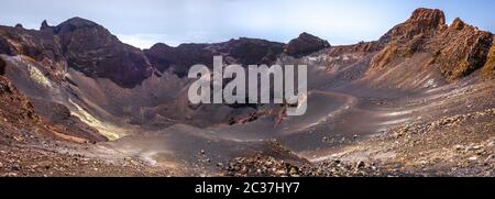 Pico do Fogo Krater Panoramaaussicht, Cha das Caldeiras, Kap Verde Stockfoto