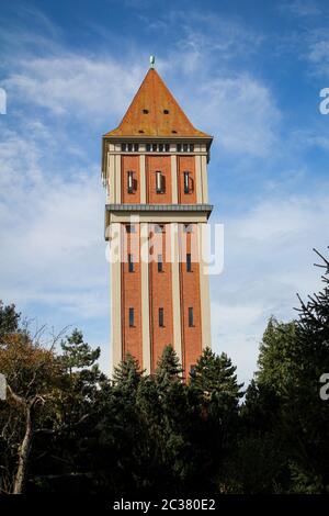 Der ehemalige Wasserturm von Aken an der Elbe Stockfoto