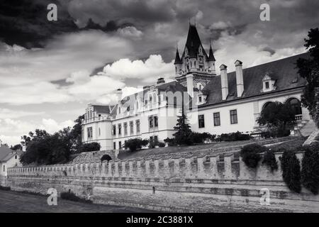 Das Schloss Grafenegg im Bezirk Krems-Land in Niederösterreich Stockfoto