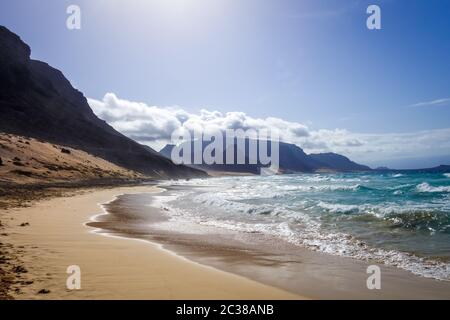 Baia das Gatas Strand auf der Insel Sao Vicente, Kap Verde, Afrika Stockfoto