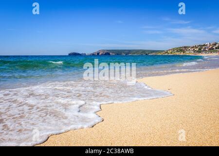 Strand Torre Dei Corsari auf Sardinien, Italien Stockfoto