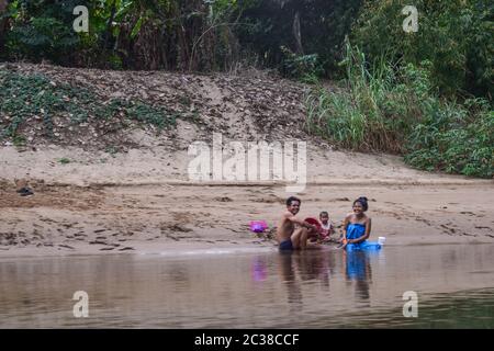 Fluss Kwai, Kanchanaburi 140120 Stockfoto