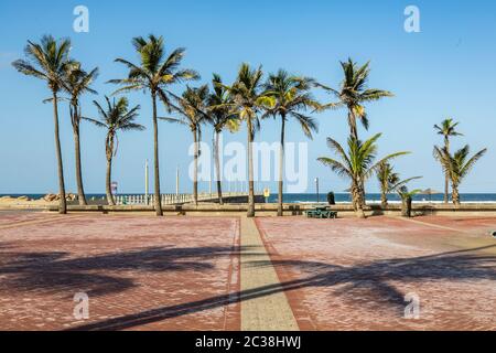 Das CBD von Durban wurde unter Verschluss vom Corona Virus in Südafrika gesehen Stockfoto