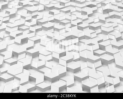 Sechsecke aus Rauten. 3D-Hintergrund Stockfoto