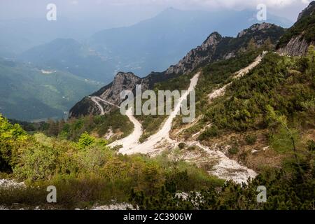 Pasubio Berg in den italienischen Alpen Stockfoto