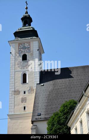 Pfarrkirche Grein uper Österreich Stockfoto