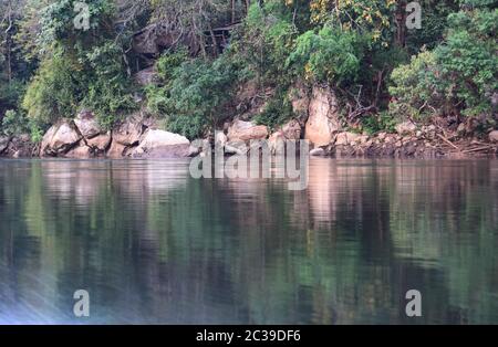 Fluss Kwai, Kanchanaburi 140120 Stockfoto