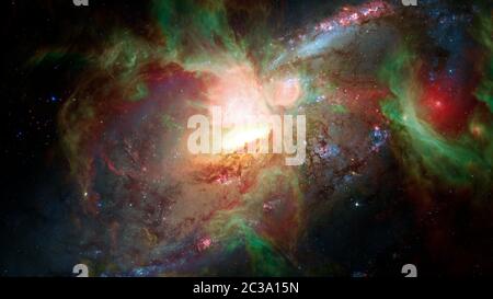 Riesige Spirale Disk von Sternen, Staub und Gas. Elemente dieses Bild von der NASA eingerichtet Stockfoto