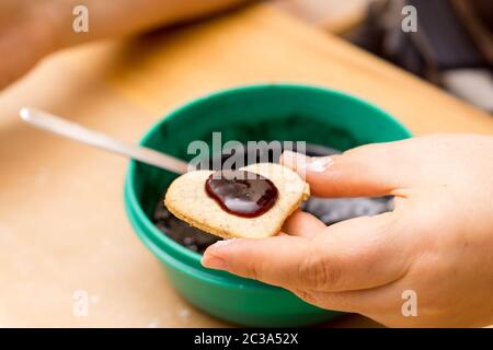 Johannisbeere Spitzbuben Stockfoto