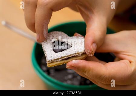 Johannisbeere Spitzbuben Stockfoto