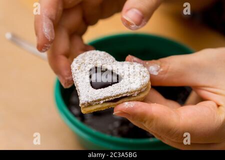 Johannisbeere Spitzbuben Stockfoto