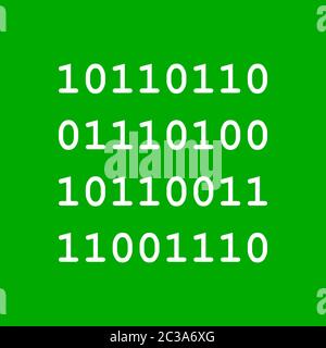 Binär Code und Hintergrund Stockfoto
