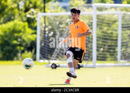 Hongkong, China, 19. Juni 2020. Cheng Chun aus Hongkong während der U23-Trainingseinheit in Hongkong am 19. Juni 2020 in Hongkong, China. Kredit: Eurasia Sport Images/Alamy Live Nachrichten Stockfoto