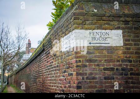 Hampstead London - Fenton House Stockfoto