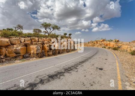 Äthiopische Landschaft, Äthiopien, Afrika Wildnis Stockfoto