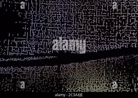 Hintergrund Textur helle Punkte auf dunkel. Punkte auf der Leinwand. Stockfoto