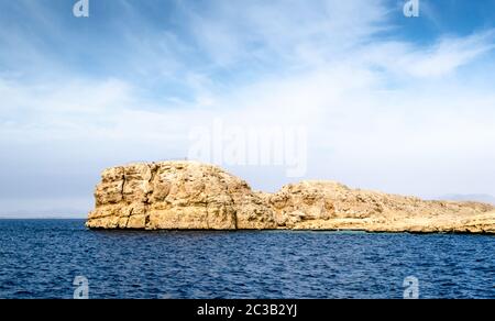 Ägypten Sharm El Sheikh Süd Sinai roten Meer Blick auf die Felsen Stockfoto