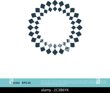 Abstrakte Dekoration Blume Symbol Vektor Logo Vorlage Illustration Design. Vektor EPS 10. Stock Vektor