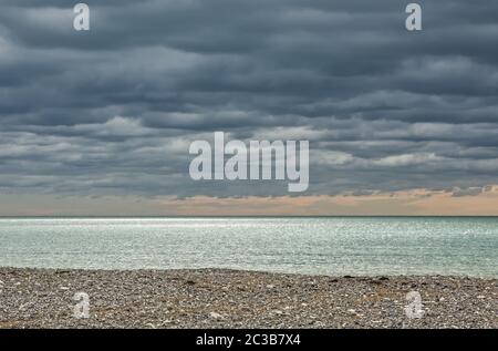 Strand in Cuckmere Haven in West Sussex, England Stockfoto