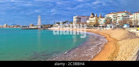 Saint Raphael Strand und am Wasser Panoramablick Stockfoto