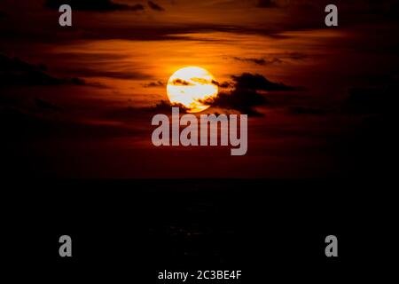 Amazing sunset beach view Theme Foto Stockfoto