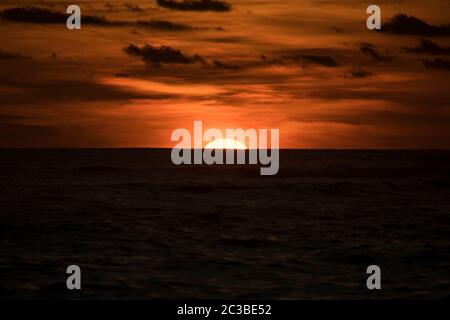 Amazing sunset beach view Theme Foto Stockfoto