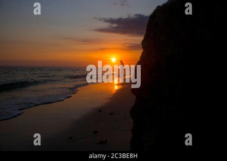 Amazing sunset beach view Theme Foto Stockfoto