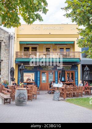 Pog Mahones Irish Bar Queenstown Neuseeland Stockfoto