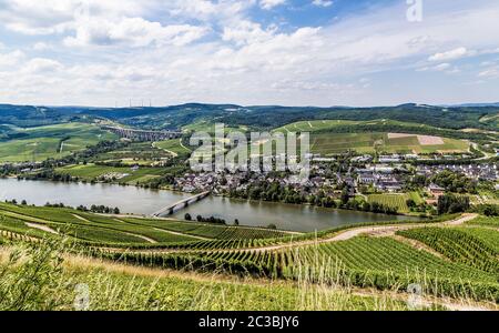 Longuich an der Mosel Rheinland-Pfalz Deutschland. Stockfoto