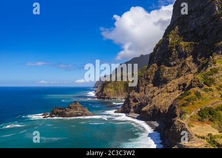 Küste in der Nähe von Boaventura - Madeira Portugal Stockfoto