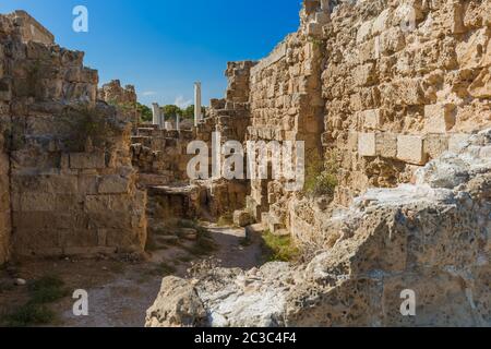 Ruinen in Salamis - Famagusta Nordzypern Stockfoto