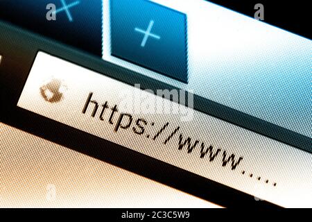 SSL - Internetverbindung Stockfoto