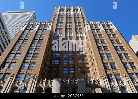 Das Philtower Building im Zentrum von Tulsa, Oklahoma, wurde 1928 fertiggestellt und von dem Ölmann Waite Phillips finanziert. Es beherbergt heute Büros und Wohnungen. Stockfoto