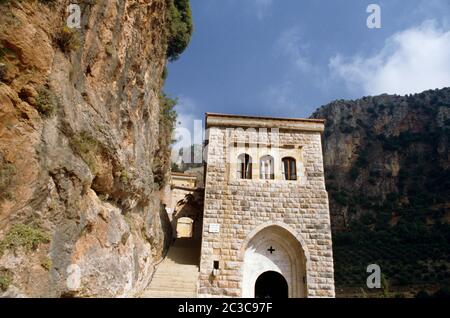 Libanon Kloster St. Antoine Mar Kozhaya Maronite in den libanesischen Bergen Stockfoto