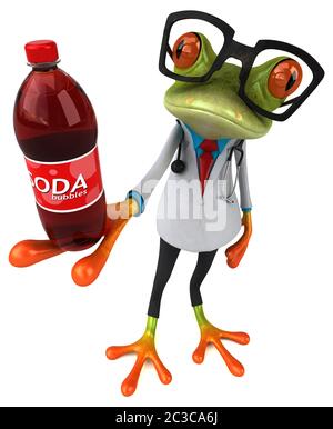 Frosch Arzt - 3D-Darstellung Stockfoto