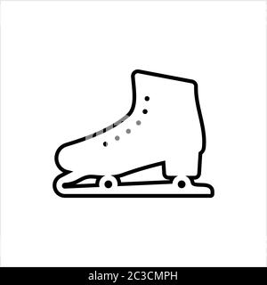 Eislaufsymbol, Eislaufsymbol Vektor-Kunstillustration Stock Vektor