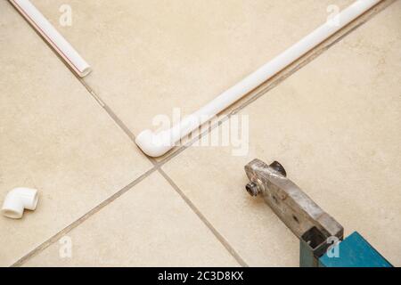 Kunststoffrohre Stockfoto