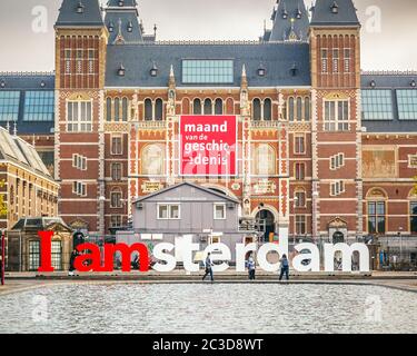 Rijksmuseum in Amsterdam Stockfoto