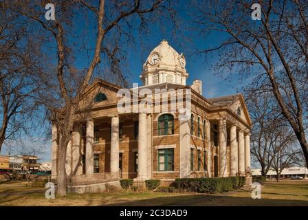 Mason County Courthouse, 1909, klassisches Revival in Mason, Hill Country, Texas, USA Stockfoto