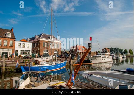 Blick auf Willemstad, eine historische Stadt in der niederländischen Provinz Nordbrabant, Niederlande. Stockfoto