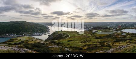 Signal Hill Landschaften in der Nähe von St. Johns in Neufundland, Kanada. Stockfoto