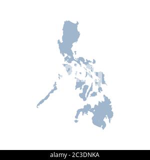 philippinen Karte Flagge Design Vektor Illustration Stock Vektor