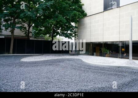 Der Zen-Garten von Maison européenne de la photographie.Paris.Frankreich Stockfoto