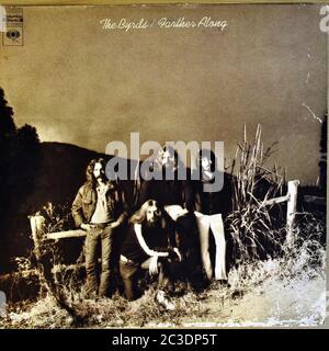 BYRDS BYRDS WEITER ENTLANG original 1. Pressung usa - Vintage 12'' LP Vinyl Cover Stockfoto