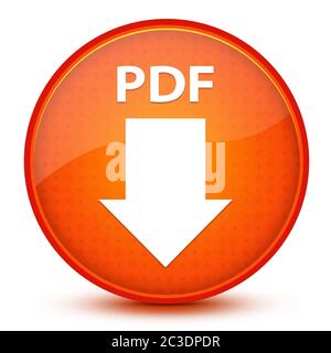 PDF-Symbol isoliert auf glänzend Stern orange Runde Taste abstrakte Illustration Stockfoto